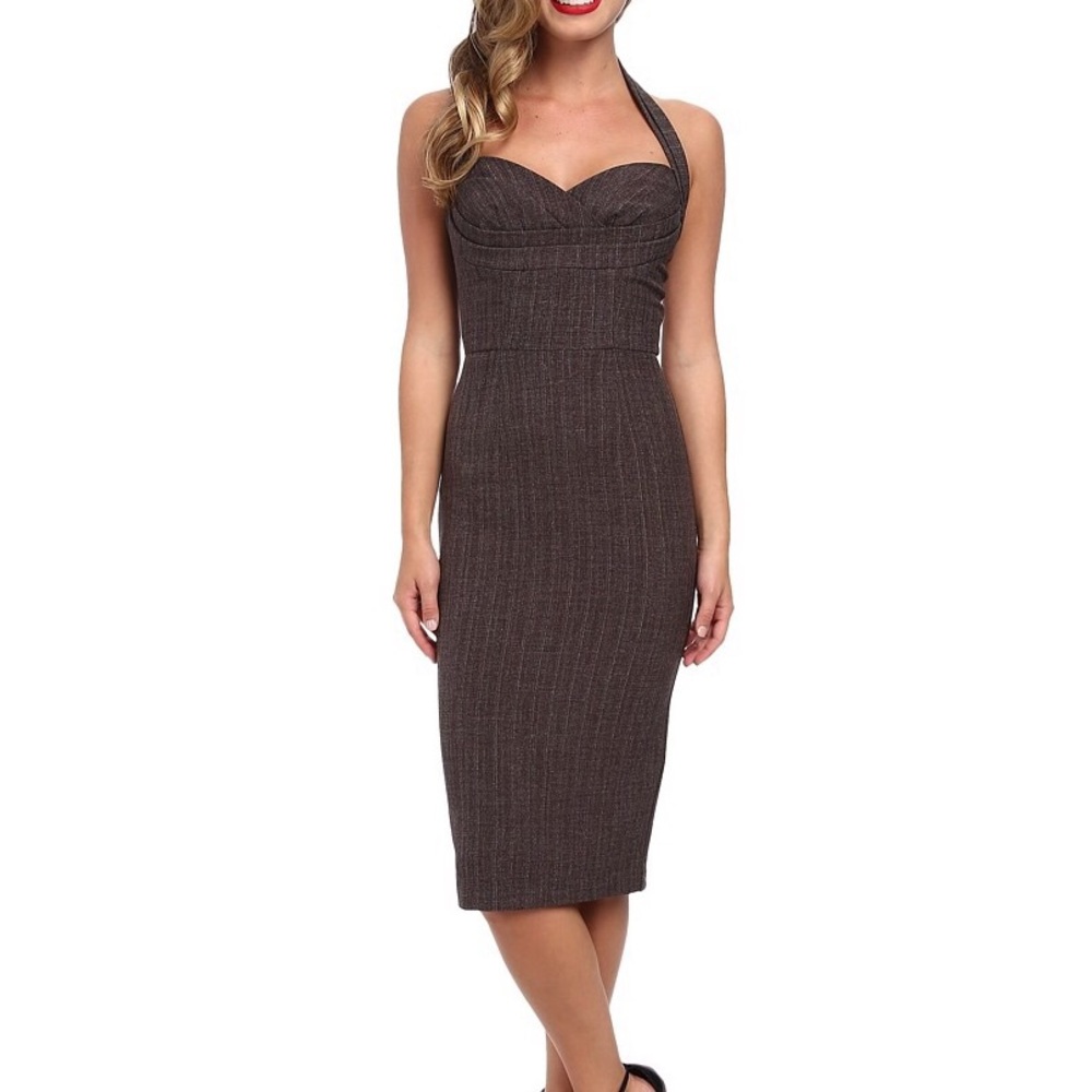 Stop Staring! Nikki plaid fitted Dress